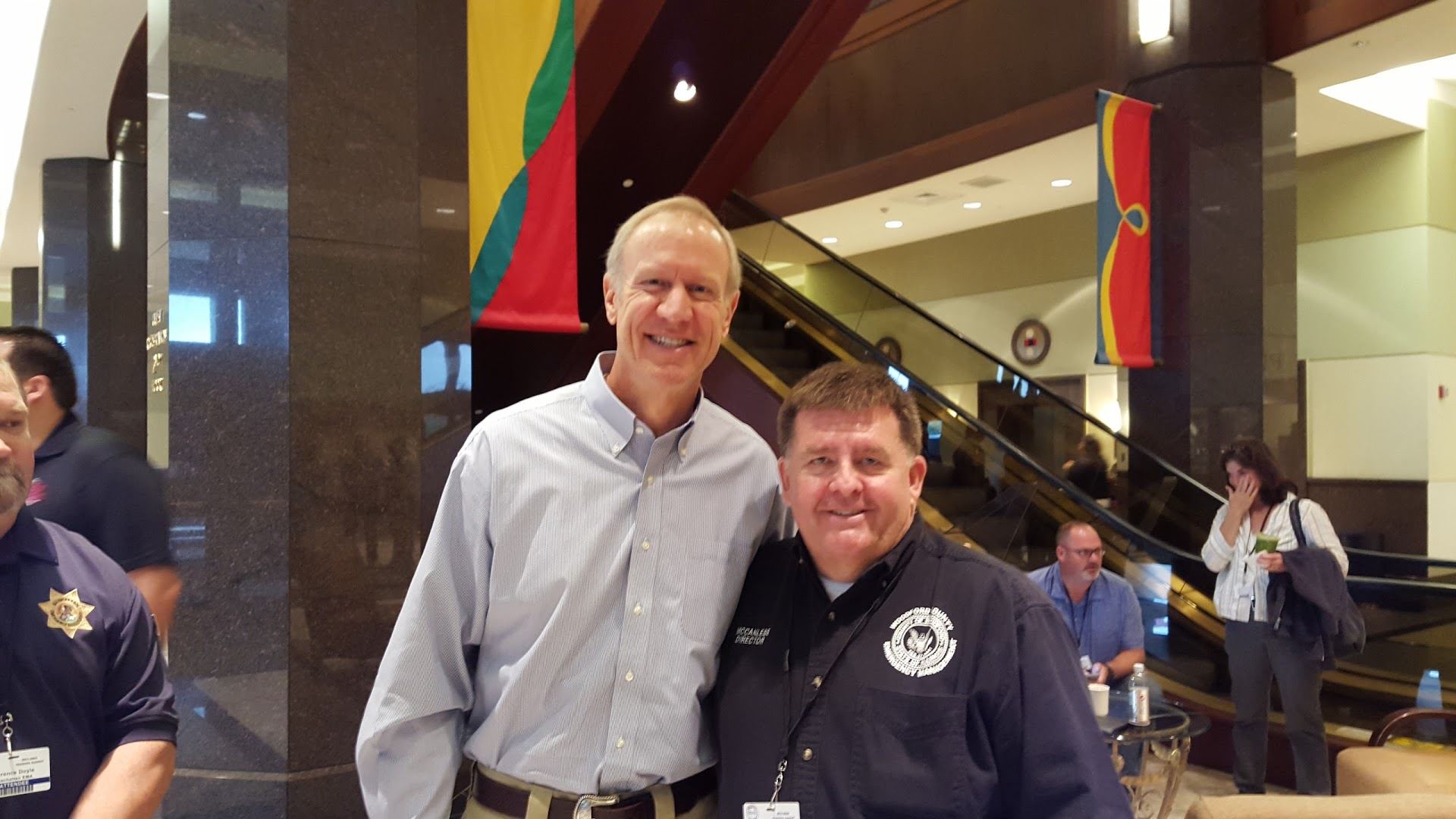 Kent McCanless with Governor Rauner